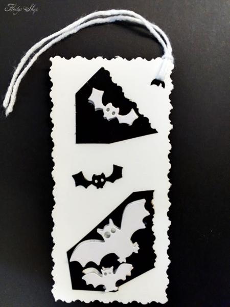 Geschenkanhänger Karte Fledermaus